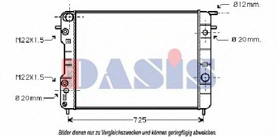 AKS DASIS 150041n -  Радиатор, охлаждение двигателя
